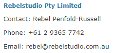 Rebelstudio contact details